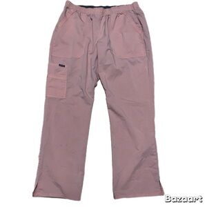 Women's Salmon/pinkish Color Boot Cut Scrub Pants